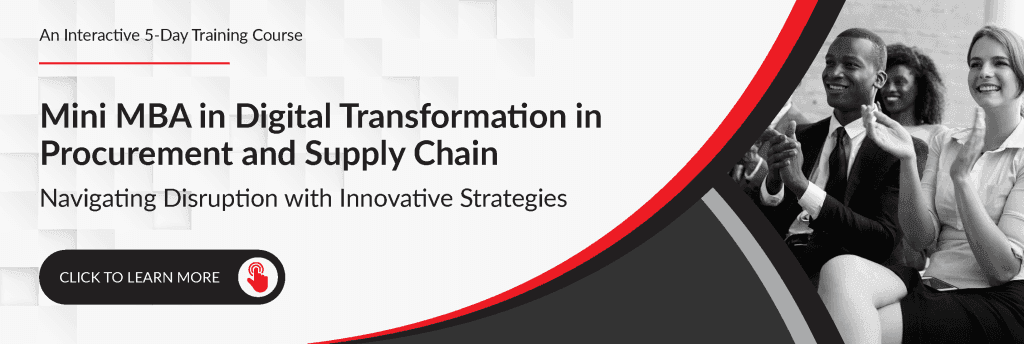 Mini MBA in Digital Transformation in Procurement and Supply Chain training course