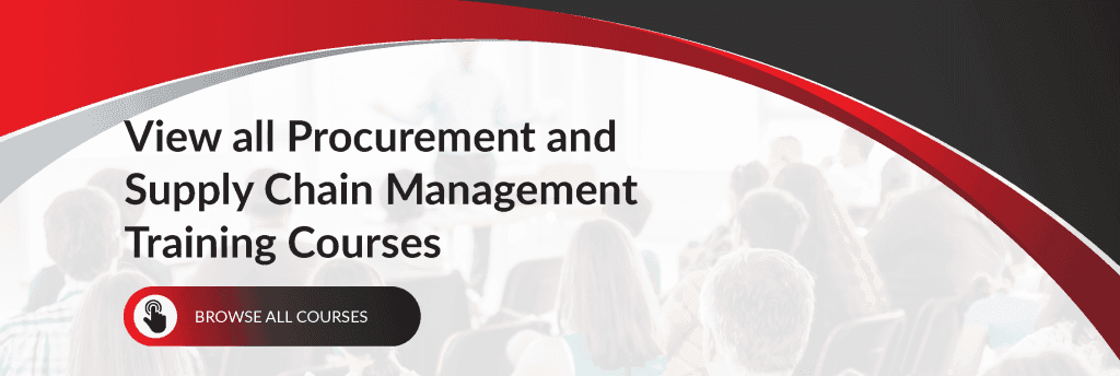 Procurement and Supply Chain Management Training Courses