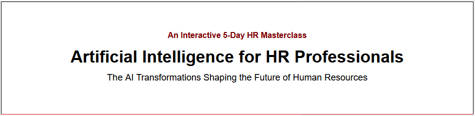 AI for HR Professional Training Course