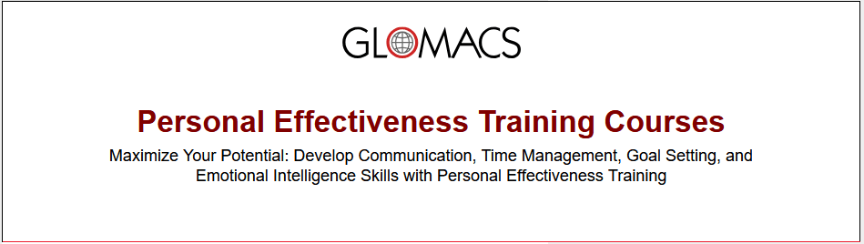 Personal Effectiveness training courses