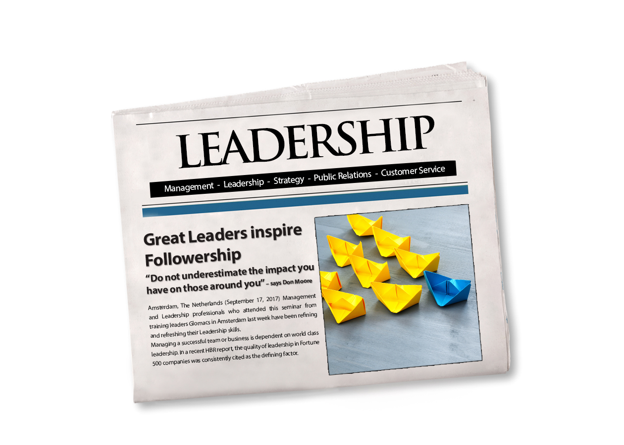 Great Leaders Inspire Followership